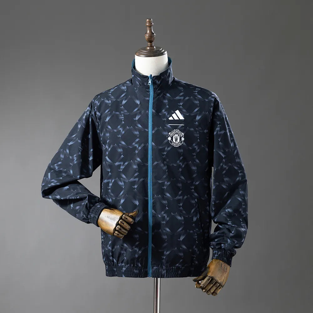 Manchester Reversible Jacket Windbreaker - Blue & Black