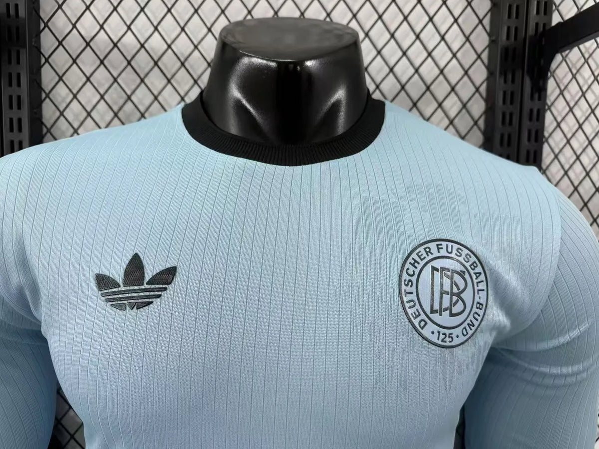 Player Version 2025 Germany Blue 125Th Anniversary Long Sleeve Jersey