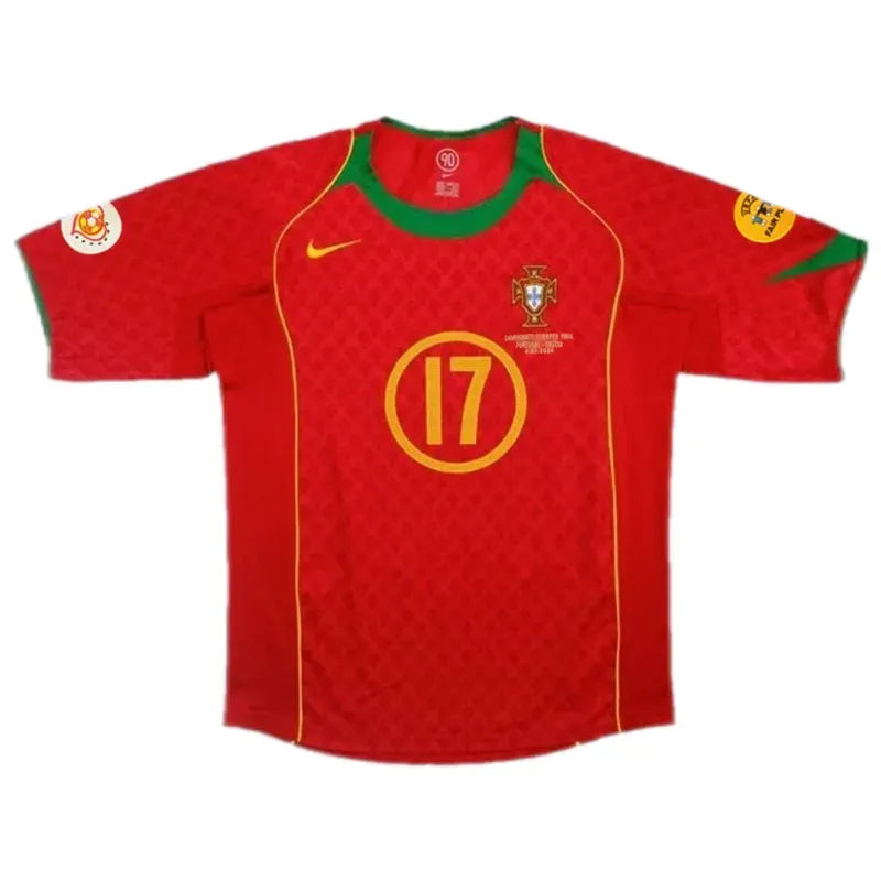 Portugal Euro Cup 2004 Retro Jersey Home