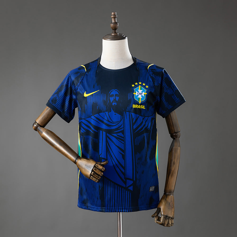 Brazil 2026 Jesus Edition - Blue Jersey