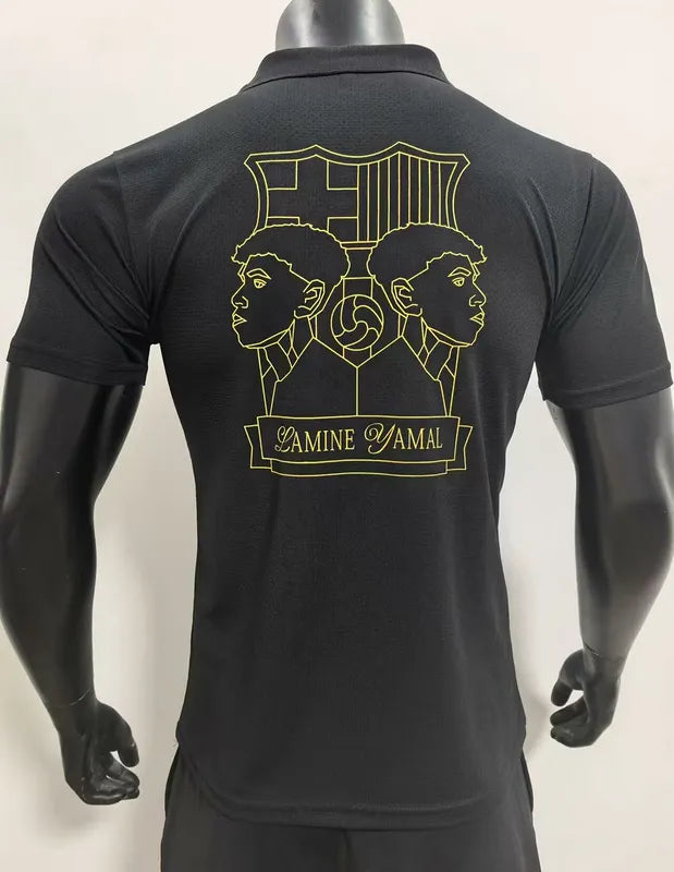 Barcelona Lamin Yamal commemorative black 304 POLO Shirt 24-25