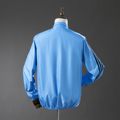 Real Madrid Reversible Jacket Windbreaker - Beige & Blue
