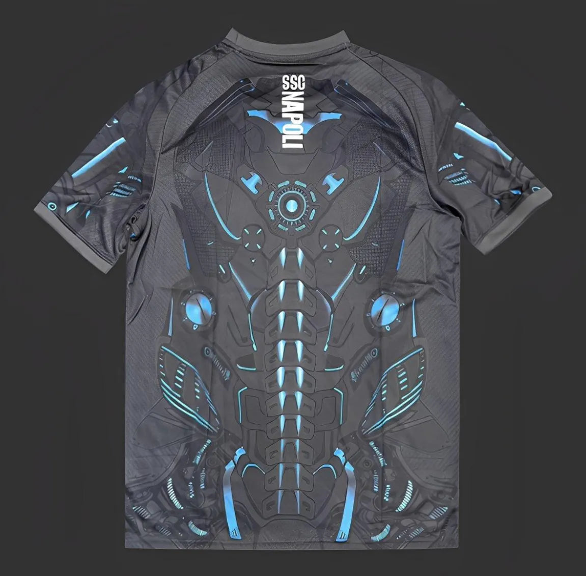 25-26 Napoli EA7 Gray with Robotic Armor Pattern Jersey