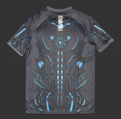 25-26 Napoli EA7 Gray with Robotic Armor Pattern Jersey