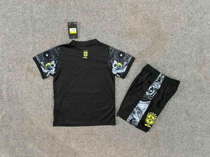 2024 Brazil Christ the Redeemer Special Kids Kit Football Jersey