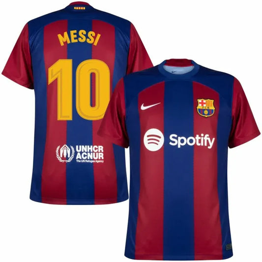 Barcelona Home Messi 10 Shirt 2023-2024 (Legend Printing) S-XXL