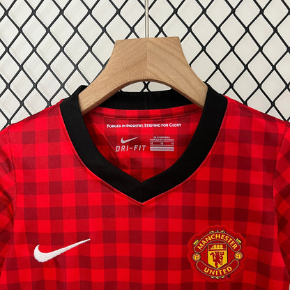 Manchester United 12-13 Home Retro Kid Kits Youth Apparels Jersey