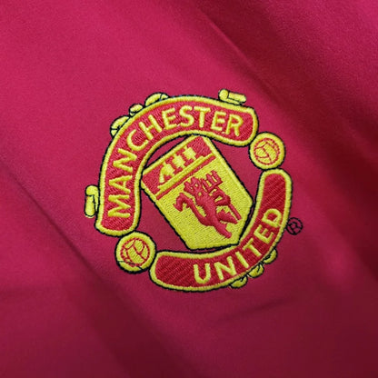 Retro Long Sleeve Manchester United Home Football Jersey 2002/2004