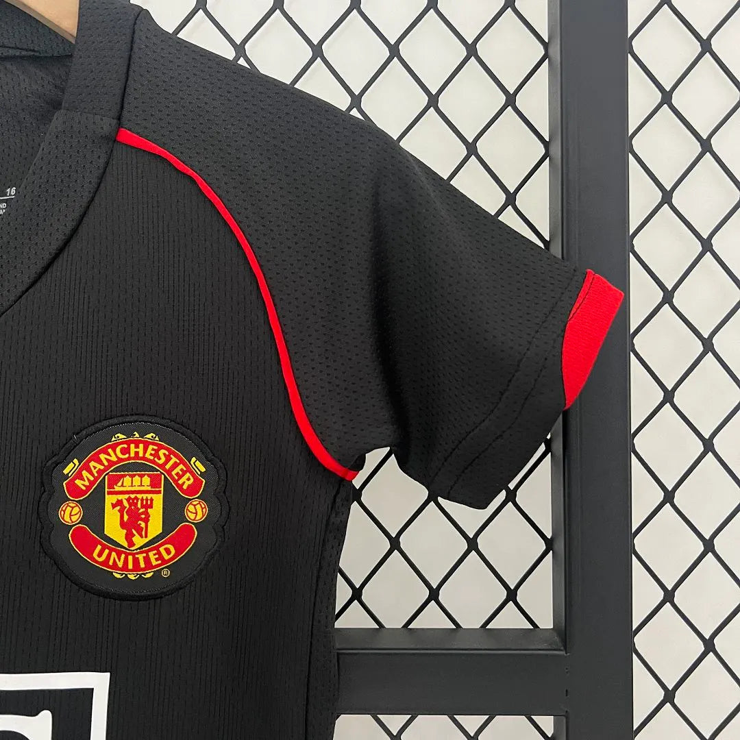 Manchester United 07-08 Away Retro Kids Kits Children Sets Football Jerseys