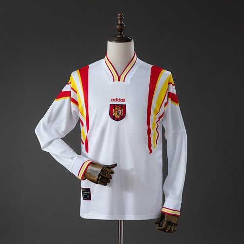 Spain 1996 Away Retro Long Sleeve Jersey