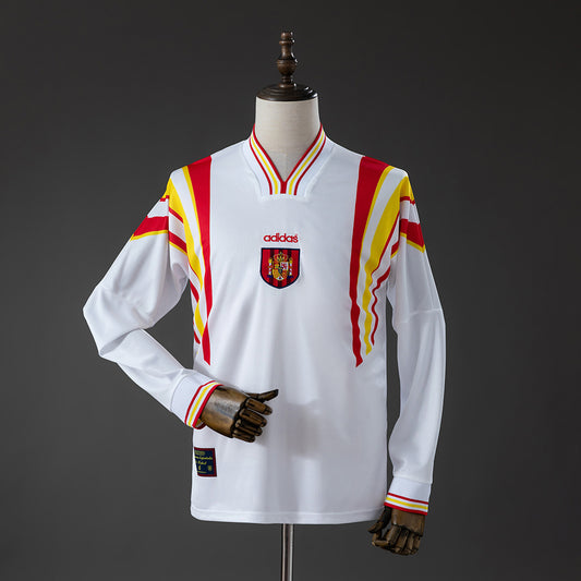 Spain 1996 Away Retro Long Sleeve Jersey
