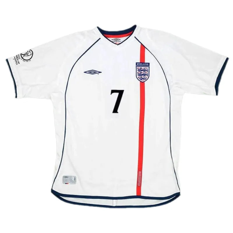 England World Cup 2002 Retro Soccer Jersey Home