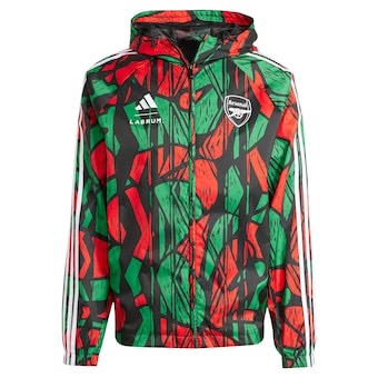 24-25 Arsenal Red&amp;Green Windbreaker Jacket Football