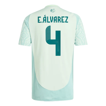 Adidas E.ÁLVAREZ #4 Authentic Soccer Jersey Mexico Away Shirt 2024