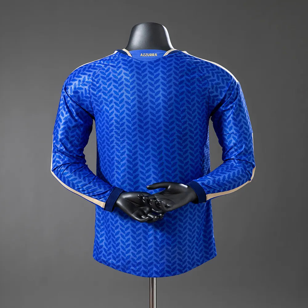 Italy 2026 Home Player Version Long-Sleeve Jersey