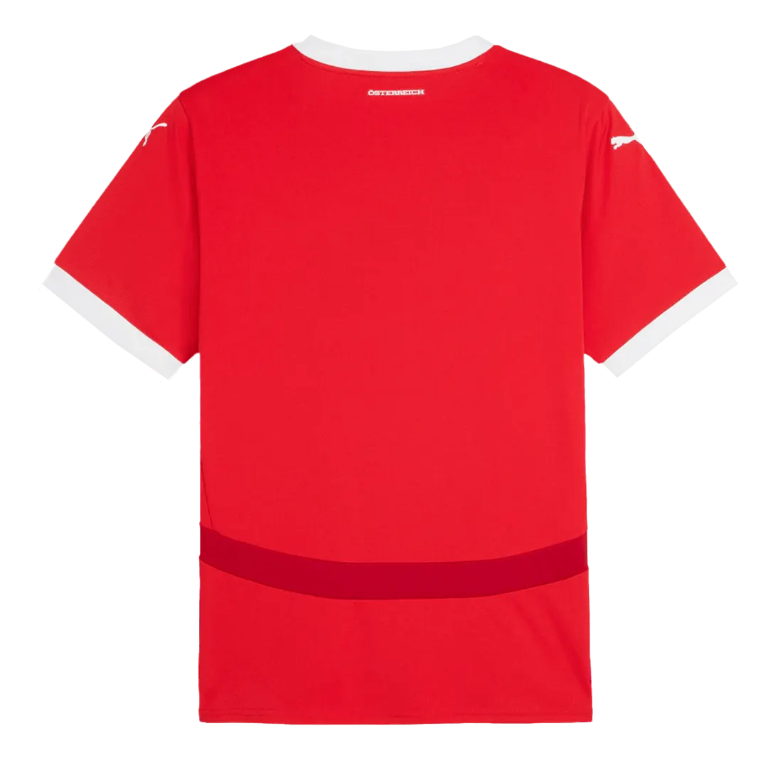 Puma Austria Soccer Jersey Home Custom Shirt 2024