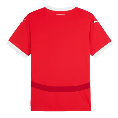 Puma Austria Soccer Jersey Home Custom Shirt 2024