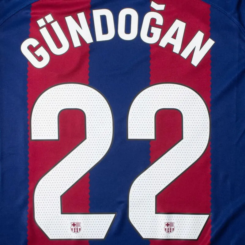 Barcelona Home Gündoğan 22 Shirt 2023-2024 (La Liga) Size S-XXL