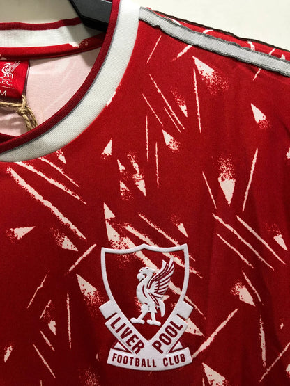 Liverpool Retro Long Sleeve Home Football Shirt 1989/1991