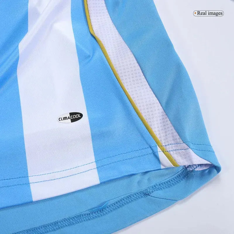 Retro Argentina World Cup 2006 Home Long Sleeve Jersey